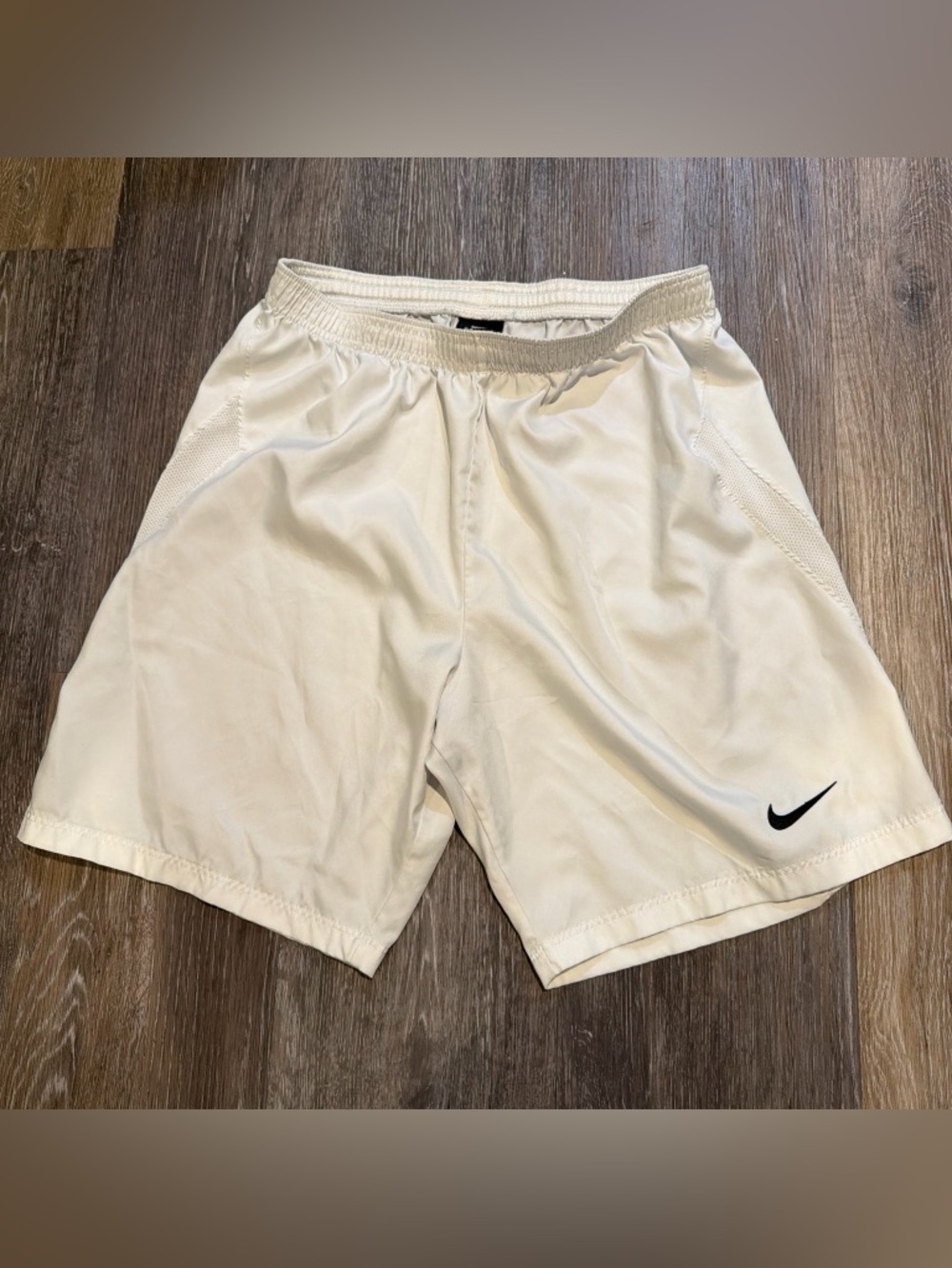 Nike White Athletic Dri-FIT Performance Shorts